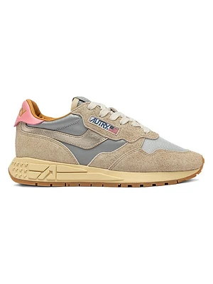 Reelwind Leather & Mesh Low-Top Sneakers