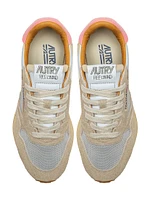Reelwind Leather & Mesh Low-Top Sneakers