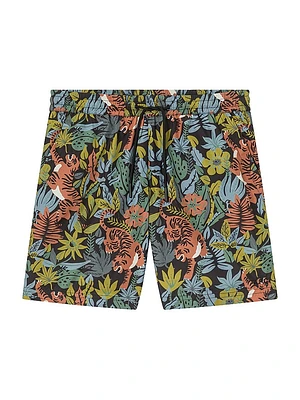 Bobby Printed Swim Trunks