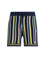 Striped Crochet Shorts