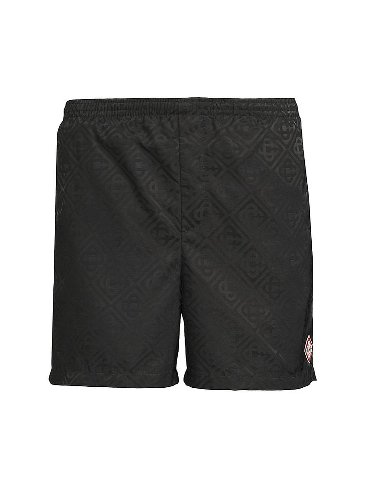 Monogram Printed Swim Shorts
