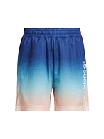 Monogrammed Logo Ombré Swim Trunks