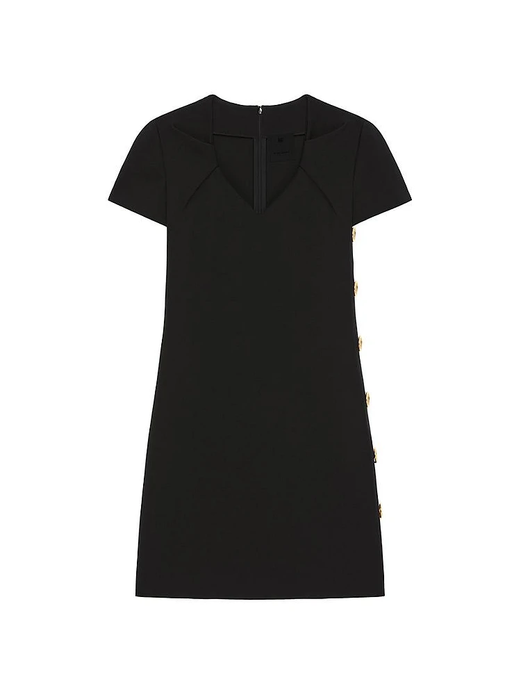 Dress Punto Milano with buttons