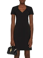 Dress Punto Milano with buttons