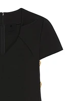 Dress Punto Milano with buttons