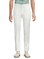 Jacquard Stretch-Cotton Trousers