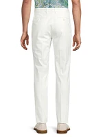 Jacquard Stretch-Cotton Trousers