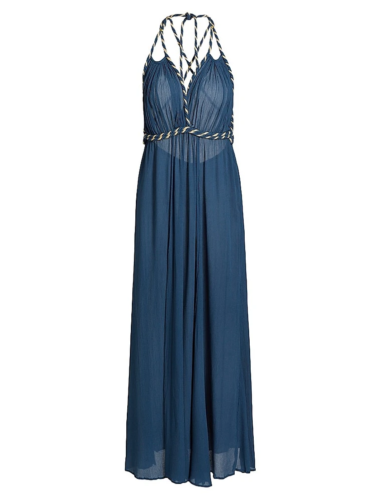 Collette Open-Back Maxi Dress