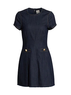 Nova Denim Sheath Minidress