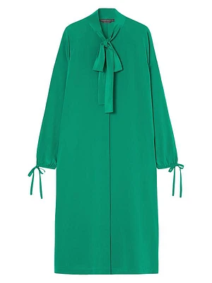Norel Silk Bow Dress