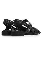 Astra Cotton Woven Slingback Flats