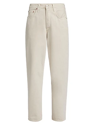 V-Waist Baggy Straight-Leg Jeans