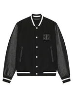 4G Varsity Jacket Wool and Leather
