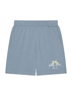 Bermuda Shorts Fleece with Hubert Objects Embroidery