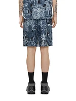 Bermuda Shorts Silk with Hubert Objects Print