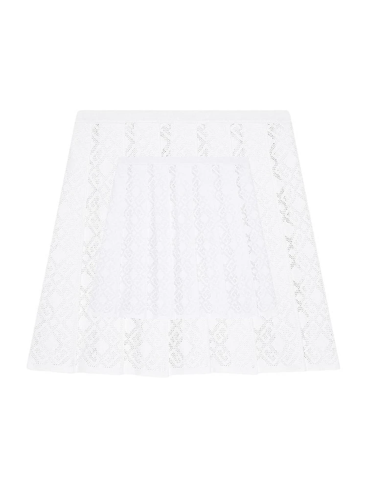 Pleated Skirt Monogram 72 Jacquard