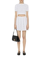 Pleated Skirt Monogram 72 Jacquard