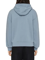Zipped Hoodie Fleece with Hubert Objects Embroidery