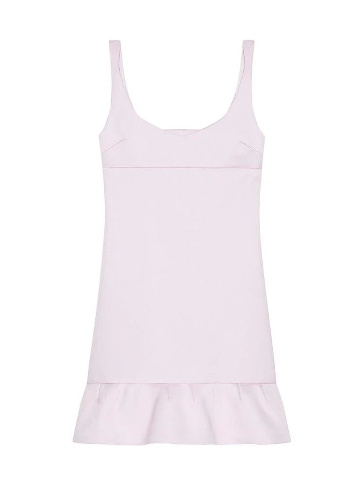 Dress Satin with Twisted Straps and 4G Detail