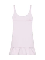 Dress Satin with Twisted Straps and 4G Detail
