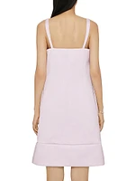 Dress Satin with Twisted Straps and 4G Detail