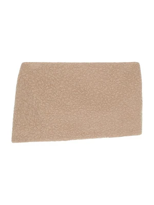 Mini Asymmetric Skirt in Alpaca Bouclette Wool