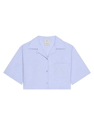 Cropped Shirt in Cotton
