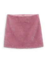 Shearling Mini Skirt