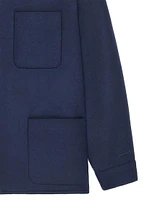 Overshirt in Double Face Wool and Cashmere