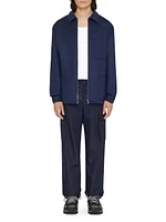 Overshirt in Double Face Wool and Cashmere