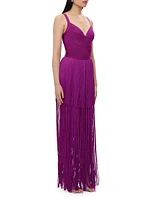 The Blanca Fringe Gown