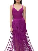 The Blanca Fringe Gown