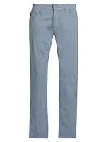 Everett Stretch Cotton Mid-Rise Straight-Leg Jeans
