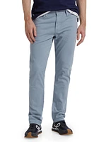 Everett Stretch Cotton Mid-Rise Straight-Leg Jeans