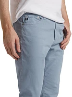 Everett Stretch Cotton Mid-Rise Straight-Leg Jeans