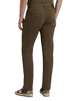 Tellis Cotton Straight-Leg Slim-Fit Pants