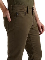 Tellis Cotton Straight-Leg Slim-Fit Pants