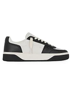 Initial Leather Low-Top Sneakers