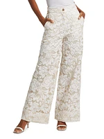 Suri Floral Wide-Leg Pants