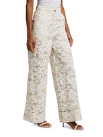 Suri Floral Wide-Leg Pants