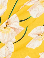 Floral Stretch Cotton Shirtdress