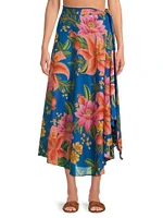 Summer Fruit Cover-Up Midi-Skirt