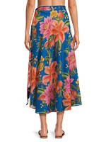 Summer Fruit Cover-Up Midi-Skirt