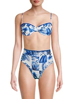 Garden Tiles Underwire Bikini Top