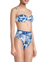 Garden Tiles Underwire Bikini Top