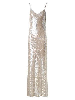 Sequin A-Line Gown