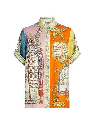 Monte Printed Linen Shirt