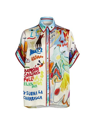 La Charrasca Graphic Silk Shirt
