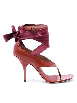 Leliu 95MM Leather Sandals