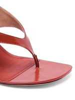 Leliu 95MM Leather Sandals